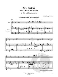 2 Partiten nach Liedern zum Advent von Lothar Graap 