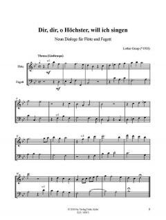 Dir, dir, o Höchster, will ich singen von Lothar Graap 