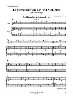 11 gottesdienstliche Vor- und Nachspiele von Lothar Graap 