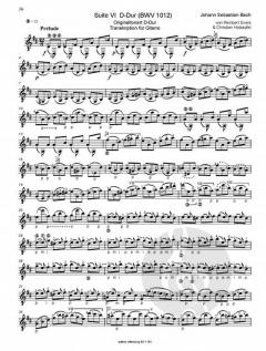 6 Suites BWV 1007-1012 von Johann Sebastian Bach 