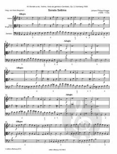 12 Sonate a doi op. 2 - Band 2 von Johann Philipp Krieger 