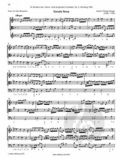 12 Sonate a doi op. 2 - Band 2 von Johann Philipp Krieger 