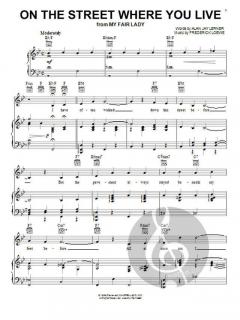 On The Street Where You Live von Alan Jay Lerner 