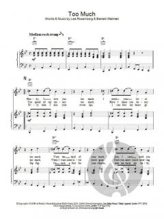 Too Much von Elvis Presley 