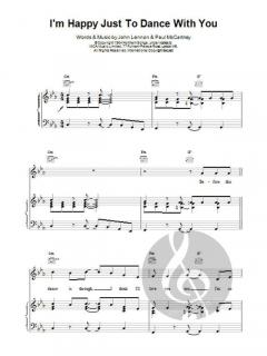 I'm Happy Just To Dance With You von The Beatles 