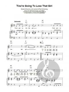 You're Going To Lose That Girl von The Beatles 