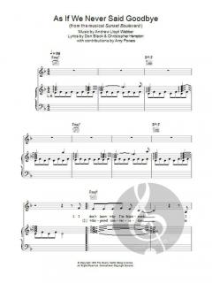 As If We Never Said Goodbye von Andrew Lloyd Webber 