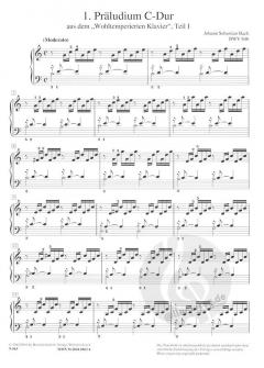 Präludium Nr. 1 C-Dur aus dem Wohltemperierten Klavier Teil 1 von Johann Sebastian Bach im Alle Noten Shop kaufen