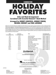 Essential Elements Holiday Favorites 