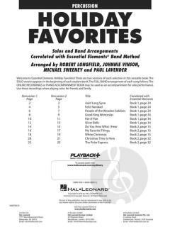 Essential Elements Holiday Favorites 