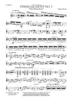 String Quartet No. 5 The Miraculous von Bright Sheng 