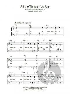 All The Things You Are von Jerome Kern 
