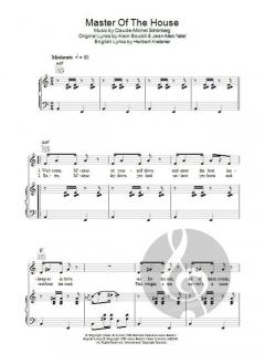 Master Of The House von Alain Boublil 