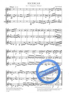 Ricercar von Gustl Huuck für 3 Trompeten (Hörner) im Alle Noten Shop kaufen