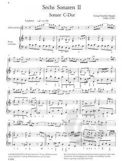 6 Sonaten Heft 2 (Georg Friedrich Händel) 