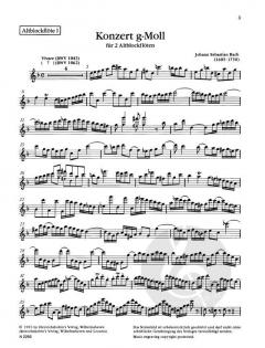 Konzert in g-Moll BWV 1043/1062 (Johann Sebastian Bach) 