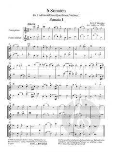 6 Sonaten aus op. 5 (Robert Valentine) 