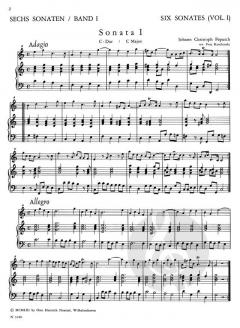Sechs Sonaten Band 1 (Johann Christoph Pepusch) 