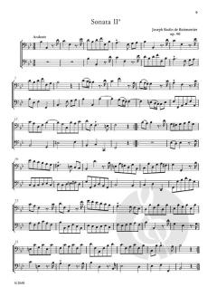 6 Duette von Joseph Bodin de Boismortier für Bassinstrumente (Violoncelli/Fagotti/Viole da gamba) op. 40 im Alle Noten Shop kaufen