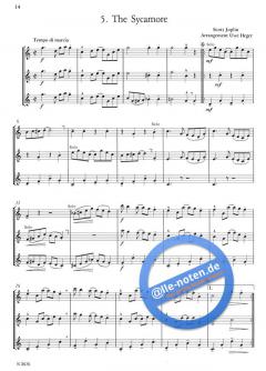 Leichte Ragtime-Trios von Scott Joplin 