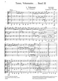 Tunes, Voluntaries aus dem Barock Heft 3 für 4 Trompeten im Alle Noten Shop kaufen
