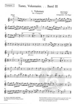 Tunes, Voluntaries aus dem Barock Heft 3 für 4 Trompeten im Alle Noten Shop kaufen