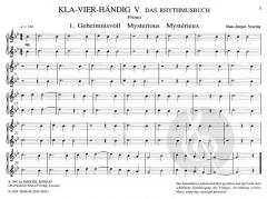 Kla-vier-händig 5 - Das Rhythmusbuch von Hans Jürgen Neuring 
