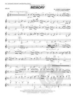 Memory from Cats von Andrew Lloyd Webber 