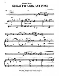 Sonata For Tuba & Piano von Alec Wilder im Alle Noten Shop kaufen