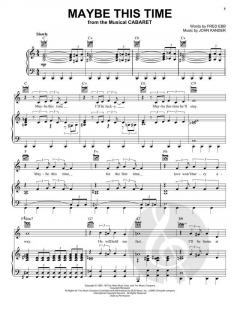 Maybe This Time von John Kander 