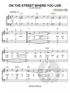 On The Street Where You Live von Alan Jay Lerner 