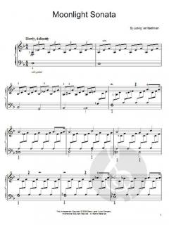 Moonlight Sonata von Ludwig van Beethoven 