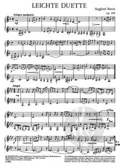 Musik für Waldhorn op. 109 Heft II/1 von Siegfried Borris für Horn Duett