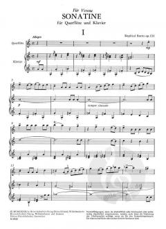 Sonatine von Siegfried Borris für Querflöte und Klavier im Alle Noten Shop kaufen