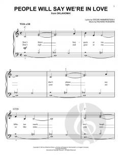 People Will Say We're In Love von Rodgers & Hammerstein 