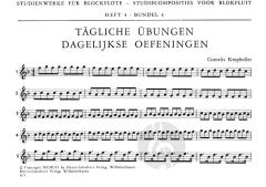 Tägliche Übungen und drei Duos Heft 4 (Cornelis Kropholler) 