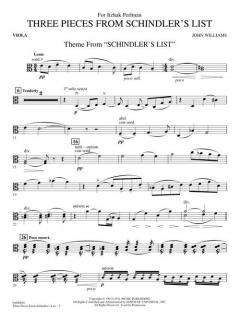 Schindler's List Three Pieces From von John Williams 