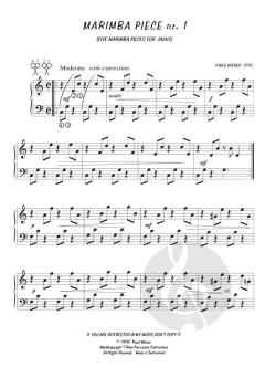 5 Marimba Pieces For Anais von Ruud Wiener 