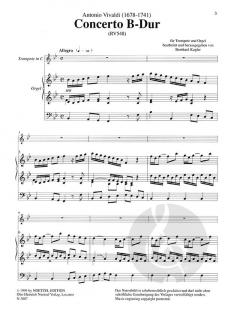 Concerto B-Dur von Antonio Vivaldi für Trompete und Orgel im Alle Noten Shop kaufen