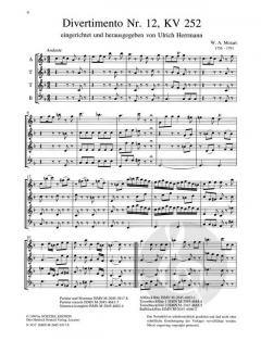 Divertimento Nr. 12 KV 252 (Wolfgang Amadeus Mozart) 