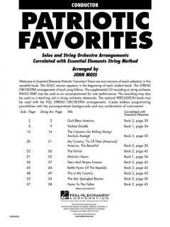 Patriotic Favorites for Strings Conductor von John Moss 