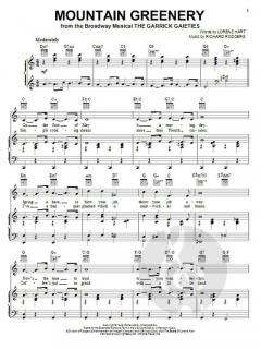 Mountain Greenery von Richard Rodgers 