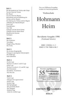 Violinschule Band 1 bis 5 komplett von Heinrich Hohmann im Alle Noten Shop kaufen