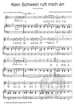Kein Schwein ruft mich an von Max Raabe 