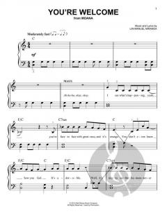 You're Welcome von Lin-Manuel Miranda 