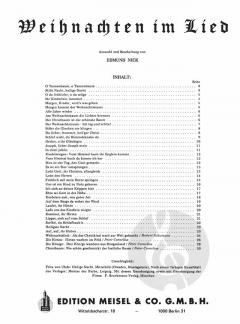Weihnachten im Lied 