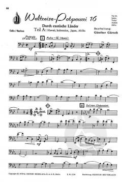 Weltreise In Noten (16 Internationale Tanz-Potpourris) 