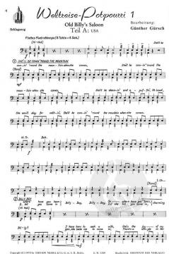 Weltreise in Noten (16 Internationale Tanz-Potpourris.) 