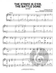 The Strife Is O'er, The Battle Done von Giovanni Pierluigi da Palestrina 