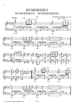 Humoresken op. 101, B 187 von Antonín Dvorák 